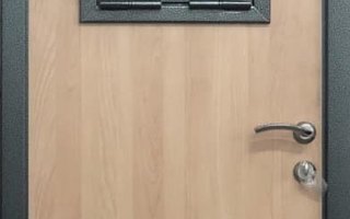 стальная дверь в кассу, модель ДКАС-14 с одним замком
