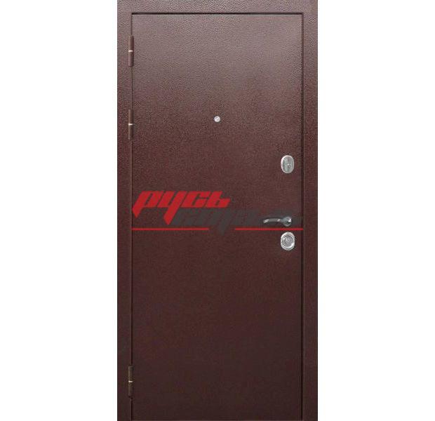 дверное полотно покрыто антивандальным порошковым напылением темного оттенка